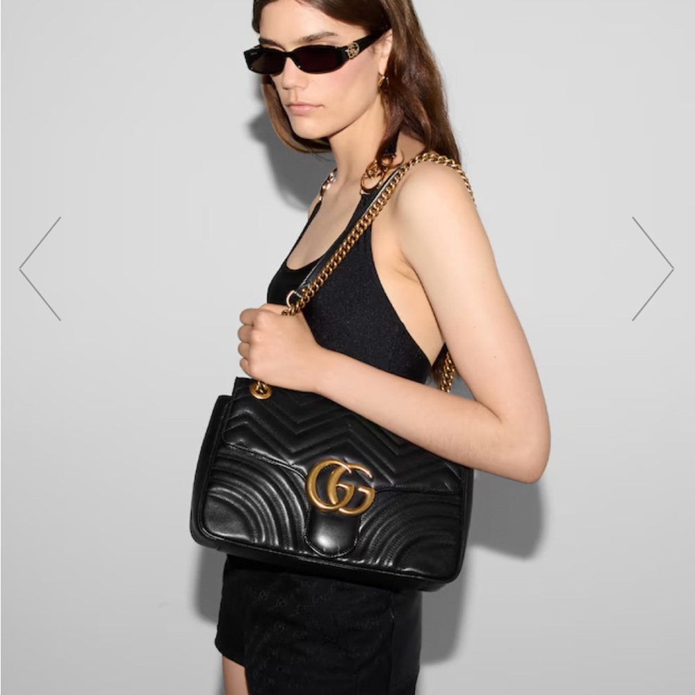 Gucci Black Quilted Shoulder Bag